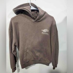 Hollister Brown Hoodie with Graphic